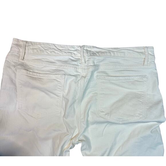 Frame Le Crop Mini Boot Jeans Ivory Women's Size 32 - Picture 8 of 8